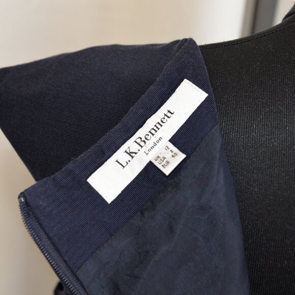 Elegant Navy Blue Dress - Picture 4 of 7